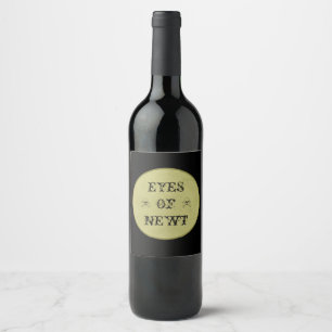 Étiquette Pour Bouteilles De Vin Yeux de la potion d'Halloween Newt