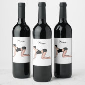 Étiquette Pour Bouteilles De Vin Yoga Poses Thunder_Cove (Bouteilles)