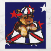 Étiquette Pour Bouteilles De Vin Yorkie Poo (Étiquettes simples)