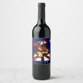 Étiquette Pour Bouteilles De Vin Yorkie Poo (Devant)