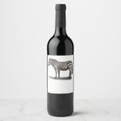 ÉTIQUETTE POUR BOUTEILLES DE VIN ZEBRA (Devant)