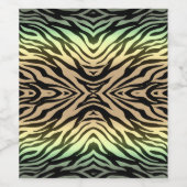 Étiquette Pour Bouteilles De Vin Zèbres dans la forêt (Étiquettes simples)