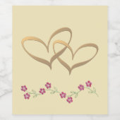 Étiquette Pour Bouteilles De Vin Zwei Herzen (Étiquettes simples)