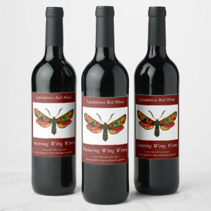 Étiquette Pour Bouteilles De Vin Zygaena carniolica - La teigne de Burnet Crepuscul