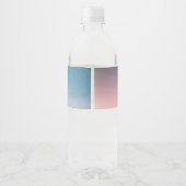 ÉTIQUETTE POUR BOUTEILLES D'EAU 明け方の空と流星 ペッドボトルラベル パッケージ (Dos)