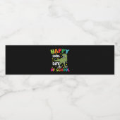 Étiquette Pour Bouteilles D'eau 100 Jours de l'école Trex 100e Jour de l'école (Étiquettes simples)