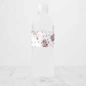 Étiquette Pour Bouteilles D'eau 4 juillet fête d'anniversaire (Dos)