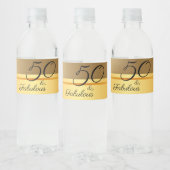 Étiquette Pour Bouteilles D'eau 50 et Fabulous Elegant (Bouteilles)