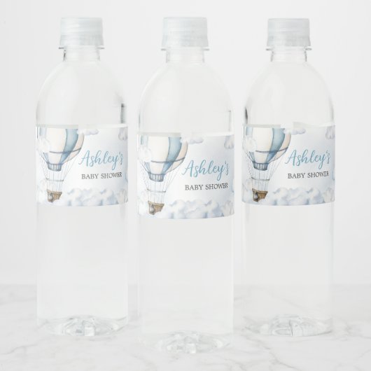 Étiquette Pour Bouteilles D'eau Adventure Await Hot Air Balloon (Bouteilles)