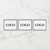 Étiquette Pour Bouteilles D'eau Ajouter un logo de société personnalisé (Étiquettes simples)