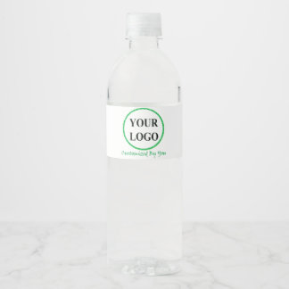 ÉTIQUETTE POUR BOUTEILLES D'EAU AJOUTER VOTRE LOGO ICI