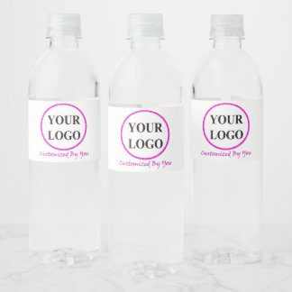Étiquette Pour Bouteilles D'eau AJOUTER VOTRE LOGO ICI Rustic Mariage Logo Water B