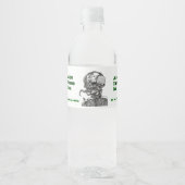 Étiquette Pour Bouteilles D'eau Alien X Soda (Devant)