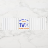 Étiquette Pour Bouteilles D'eau All-Star Baseball 2e anniversaire (Étiquettes simples)