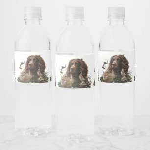 Étiquette Pour Bouteilles D'eau Allemand Espagnol, Wachtelhund