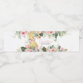 Étiquette Pour Bouteilles D'eau Aloha Baby shower ananas (Étiquettes simples)