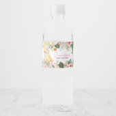 Étiquette Pour Bouteilles D'eau Aloha Baby shower ananas (Devant)
