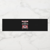 Étiquette Pour Bouteilles D'eau American Fire Secourt Firefighter Département Cami (Étiquettes simples)