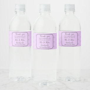 Étiquette Pour Bouteilles D'eau Anéone sur le Étiquette de bouteille d'eau Lilac l