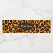 Étiquette Pour Bouteilles D'eau Animal, poster de animal, léopard, guépard (Étiquettes simples)