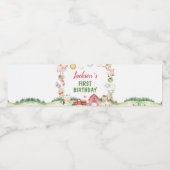 Étiquette Pour Bouteilles D'eau Animaux de ferme Barnyard fête d'anniversaire (Étiquettes simples)