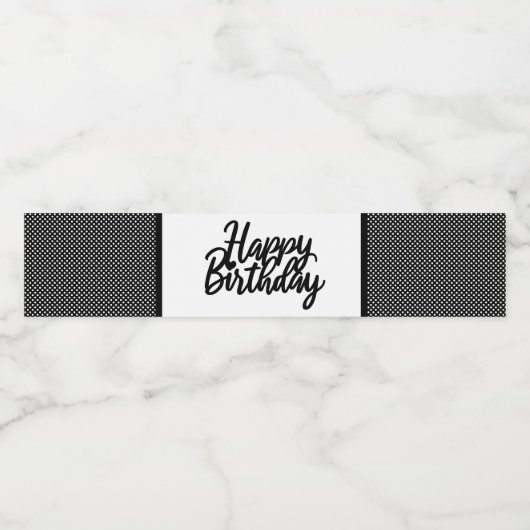 Étiquette Pour Bouteilles D'eau Anniversaire (Étiquettes simples)