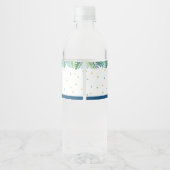 Étiquette Pour Bouteilles D'eau Anniversaire de Dinosaur (Dos)