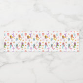 Étiquette Pour Bouteilles D'eau Anniversaire de Mermaid (Étiquettes simples)