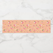 Étiquette Pour Bouteilles D'eau Anniversaire de Peach (Étiquettes simples)