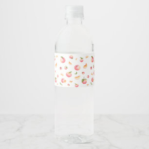Étiquette Pour Bouteilles D'eau Anniversaire de Peach