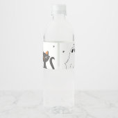 Étiquette Pour Bouteilles D'eau Anniversaire d'Halloween "Soyons Éffrayants" gothi (Dos)