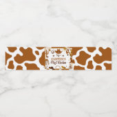 Étiquette Pour Bouteilles D'eau Anniversaire du 1er Rodéo de l'Ouest (Étiquettes simples)