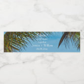 Étiquette Pour Bouteilles D'eau Anniversaire du 50e Mariage d'Ocean Tropical (Étiquettes simples)