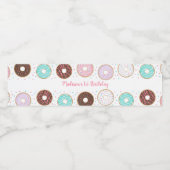 Étiquette Pour Bouteilles D'eau Anniversaire du beigne (Étiquettes simples)