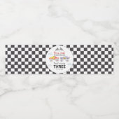 Étiquette Pour Bouteilles D'eau Anniversaire du camion Monster (Étiquettes simples)