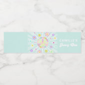 Étiquette Pour Bouteilles D'eau Anniversaire Groovy d'une fille (Étiquettes simples)