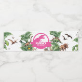 Étiquette Pour Bouteilles D'eau Anniversaire Jurassique (Étiquettes simples)