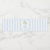 Étiquette Pour Bouteilles D'eau Anniversaire Lemon Blue (Étiquettes simples)