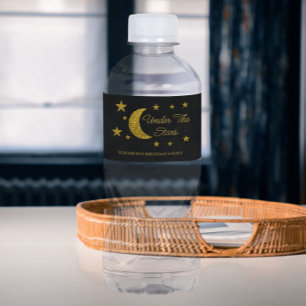 Étiquette Pour Bouteilles D'eau Anniversaire Sous Les Étoiles