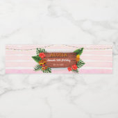 Étiquette Pour Bouteilles D'eau Anniversaire tropical de Luau Aloha (Étiquettes simples)