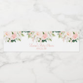 Étiquette Pour Bouteilles D'eau Anthurium floral (Étiquettes simples)