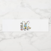 Étiquette Pour Bouteilles D'eau Appel de tous les animaux de fête (Étiquettes simples)