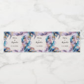 Étiquette Pour Bouteilles D'eau Aquarelle cosmique (Étiquettes simples)