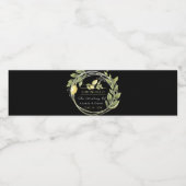 Étiquette Pour Bouteilles D'eau Aquarelle Limoncello Floral Verdure Bouteille d'ea (Étiquettes simples)