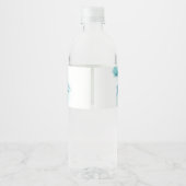 Étiquette Pour Bouteilles D'eau Aquarelle moderne Nature Commençons l'aventure (Dos)