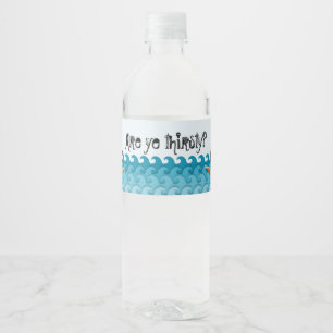 Étiquette Pour Bouteilles D'eau As-tu soif ?