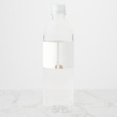 Étiquette Pour Bouteilles D'eau Automne Citrouille tomber amoureux (Dos)