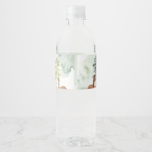 Étiquette Pour Bouteilles D'eau Aventure Attend (Dos)