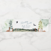 Étiquette Pour Bouteilles D'eau Aventure Attend (Étiquettes simples)