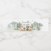 Étiquette Pour Bouteilles D'eau Aventure Commencer le Baby shower des animaux des  (Étiquettes simples)